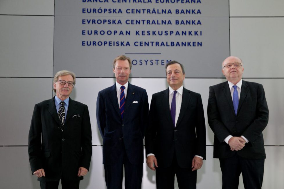 S.A.R. le Grand-Duc Henri visite 19 septembre 2017 la Banque Centrale Europenne