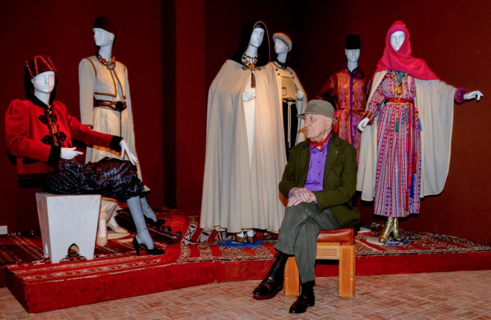 Pierre Berge Director of Yves Saint Laurent and the Maroc exposition at MuseumJardin Majorelle in Marrakech.©William Stevens