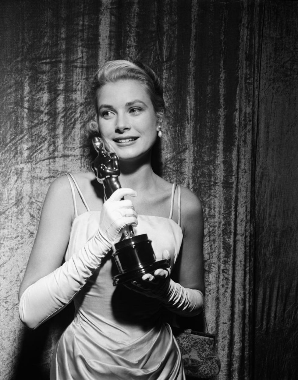 Grace Kelly Holding Her Oscar