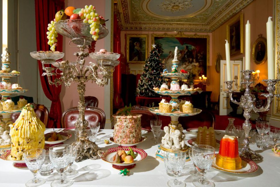 Osbourne House, Christmas, dining room, East Cowes, Isle of Wight, England, UK