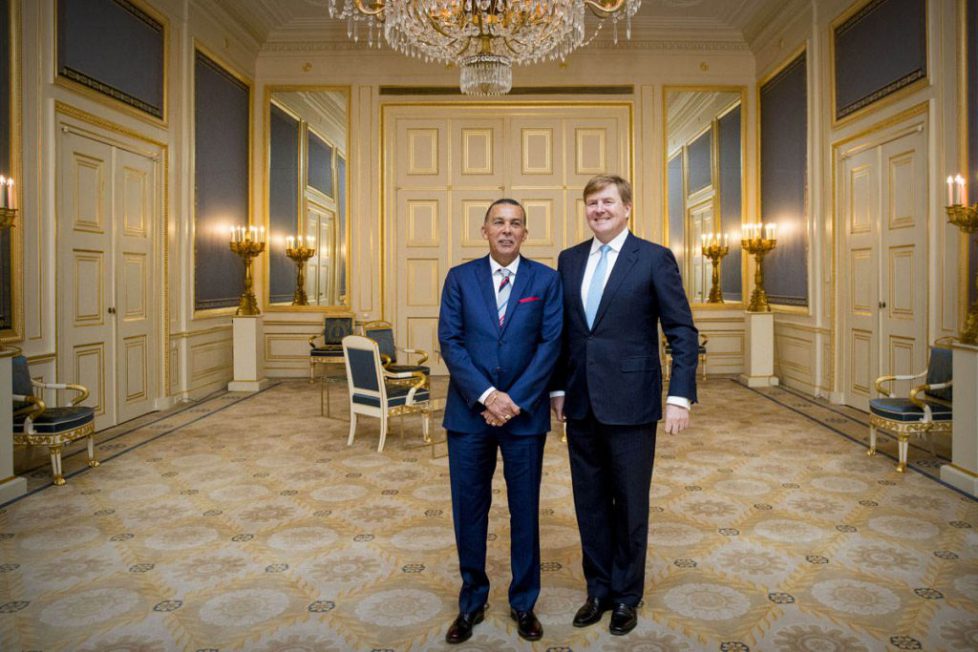 Koning ontvangt president Trinidad en Tobago