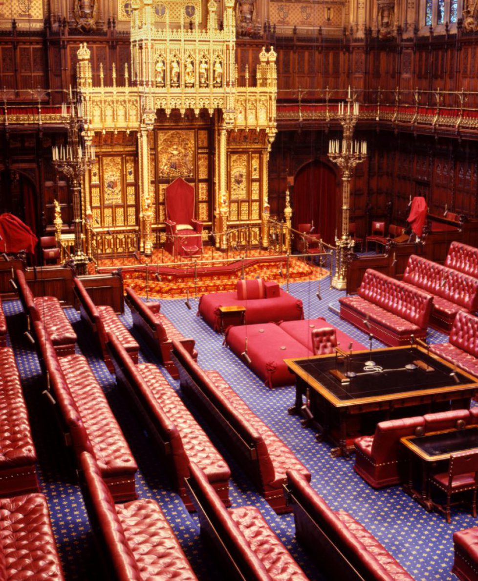 London Chamber of House of Lords. Image shot 1982. Exact date unknown.