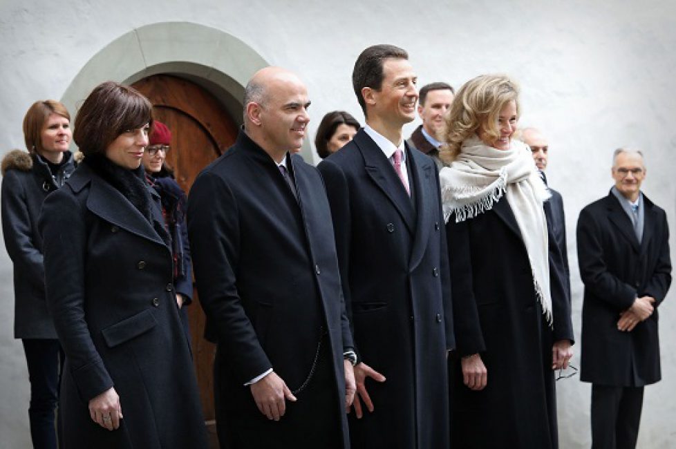 Besuch von Alain Berset, Bundespräsident der Schweizerischen E