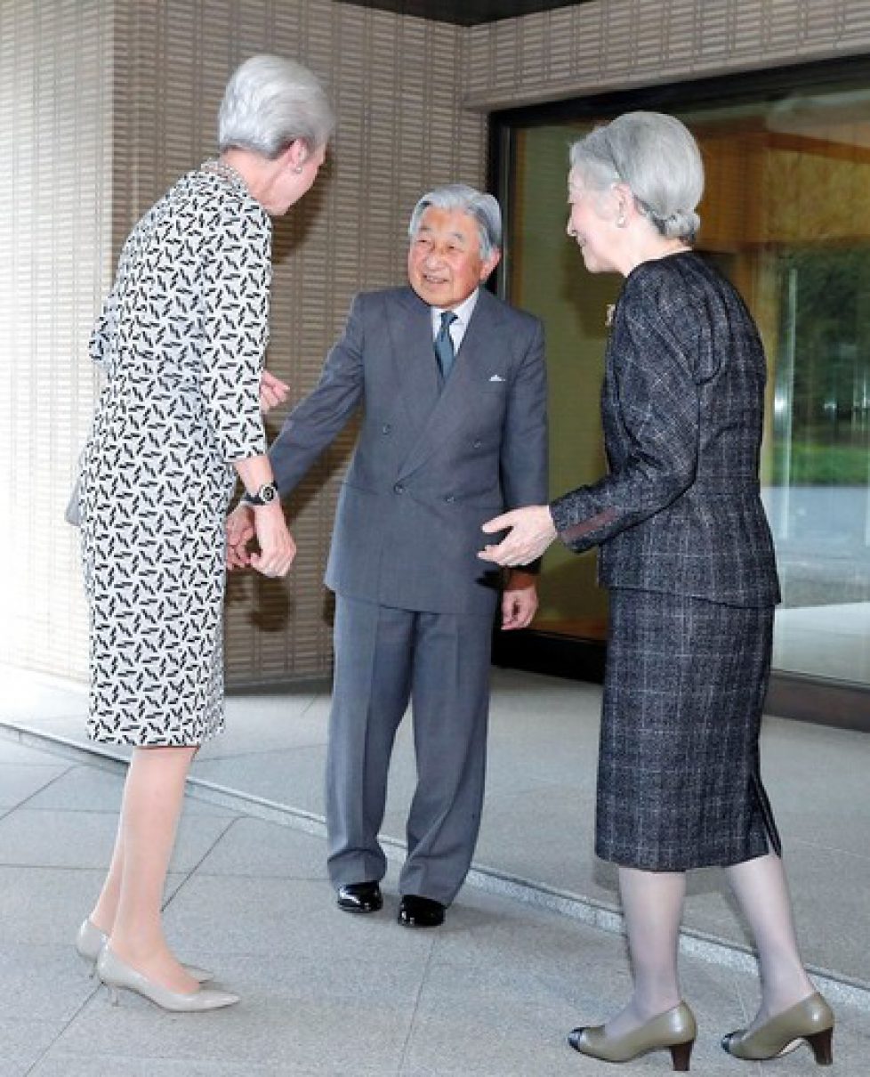 Japan Denmark Emperor Empress Princess Benedikte, Kejser Akihito, Kejserinde Michiko