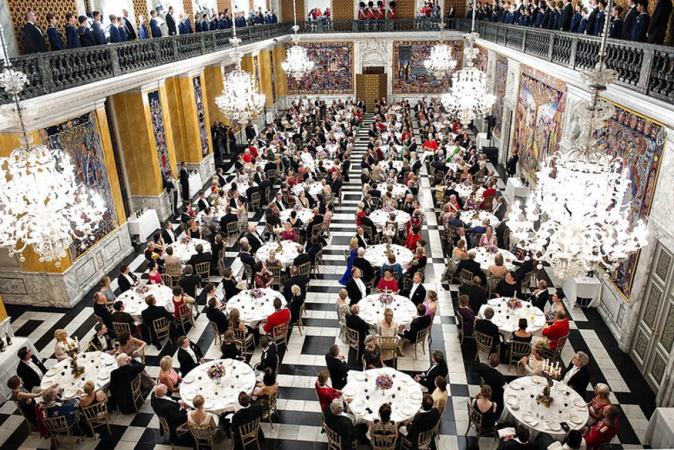 Kronprinsen 50 år: Gallataffel på Christiansborg Slot, Kronprinsen