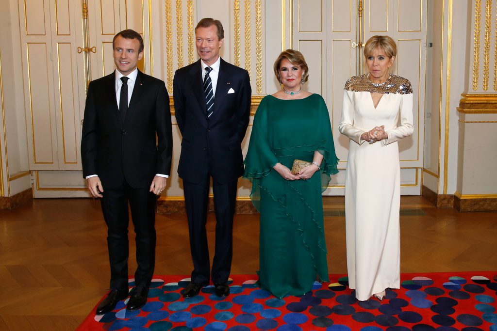 Le couple grandducal luxembourgeois dîne avec le président Macron à