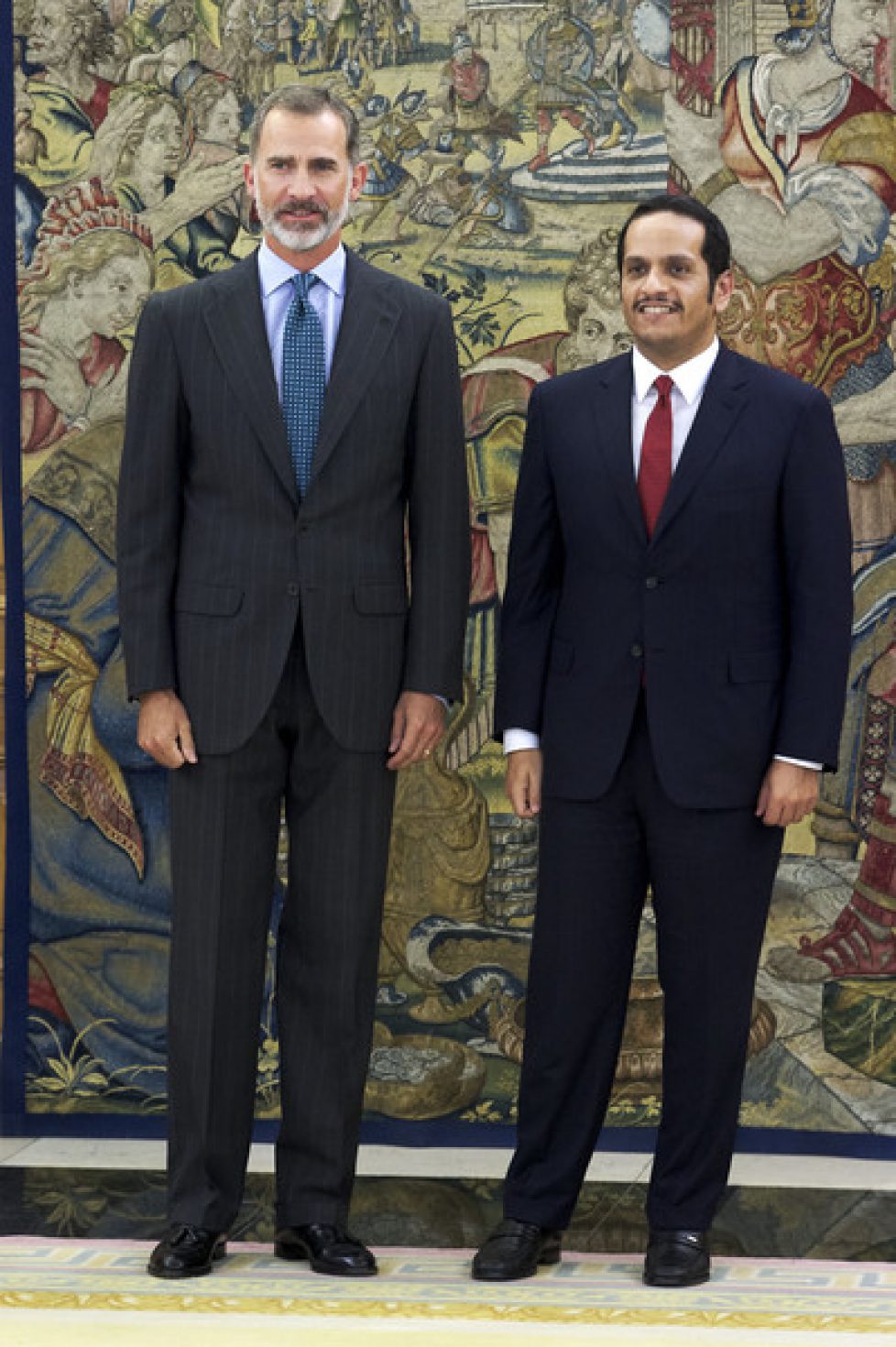 King+Felipe+Spain+Meets+Foreign+Minister+Qatar+RYmKmI3r7_4l