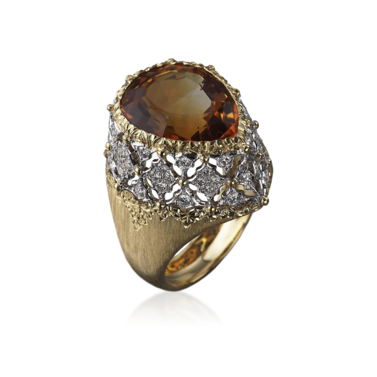 Bague Cocktail En étain - Design élégant - Neuve Avec étiquettes Et Emballage D'origine