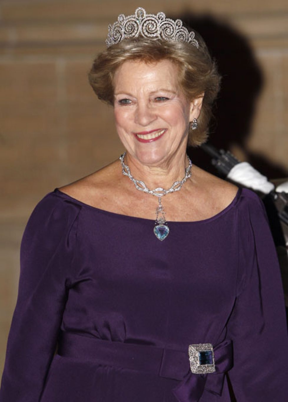 queen anne marie of greece at luxembourg wedding