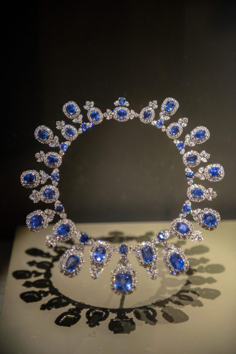 Hall diamond and sapphire necklace, Natural History Museum, Washington, DC, USA (Editorial Usage Only)