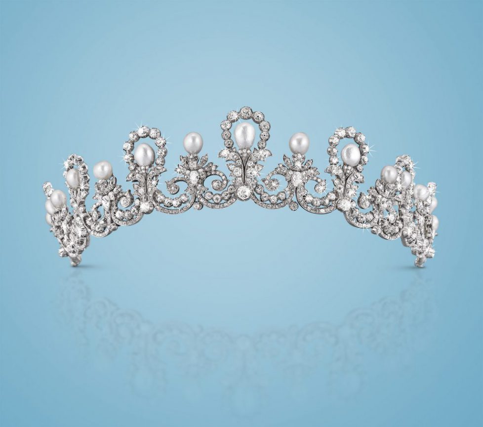 Orientperlen Diamant Diadem