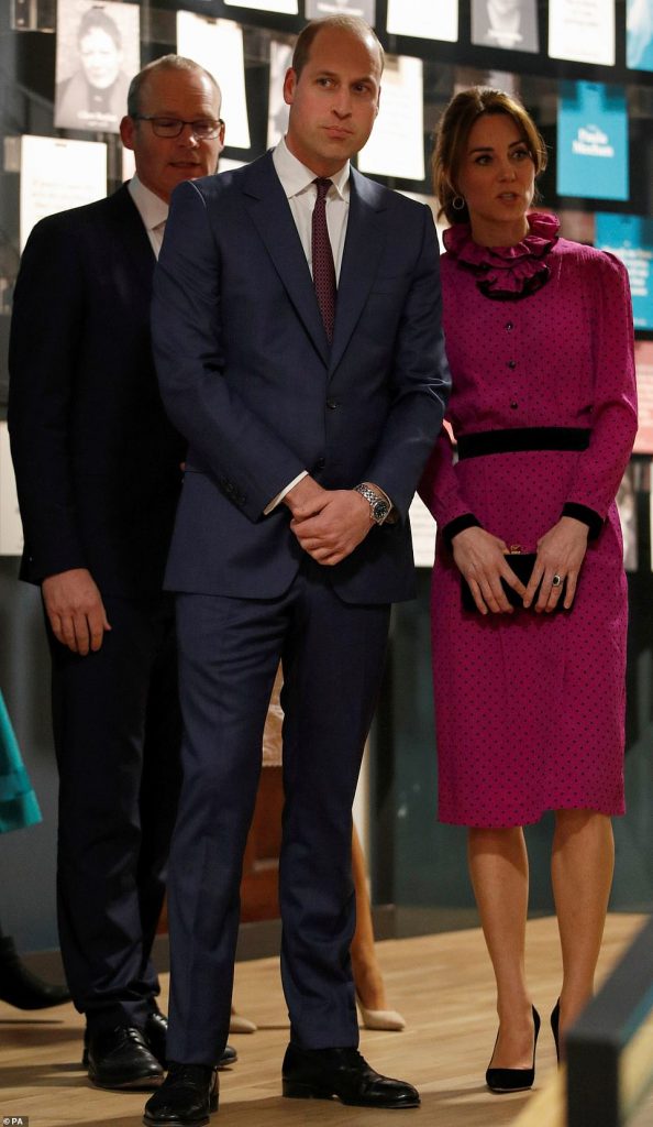 Le duc et la duchesse de Cambridge au musée de la littérature