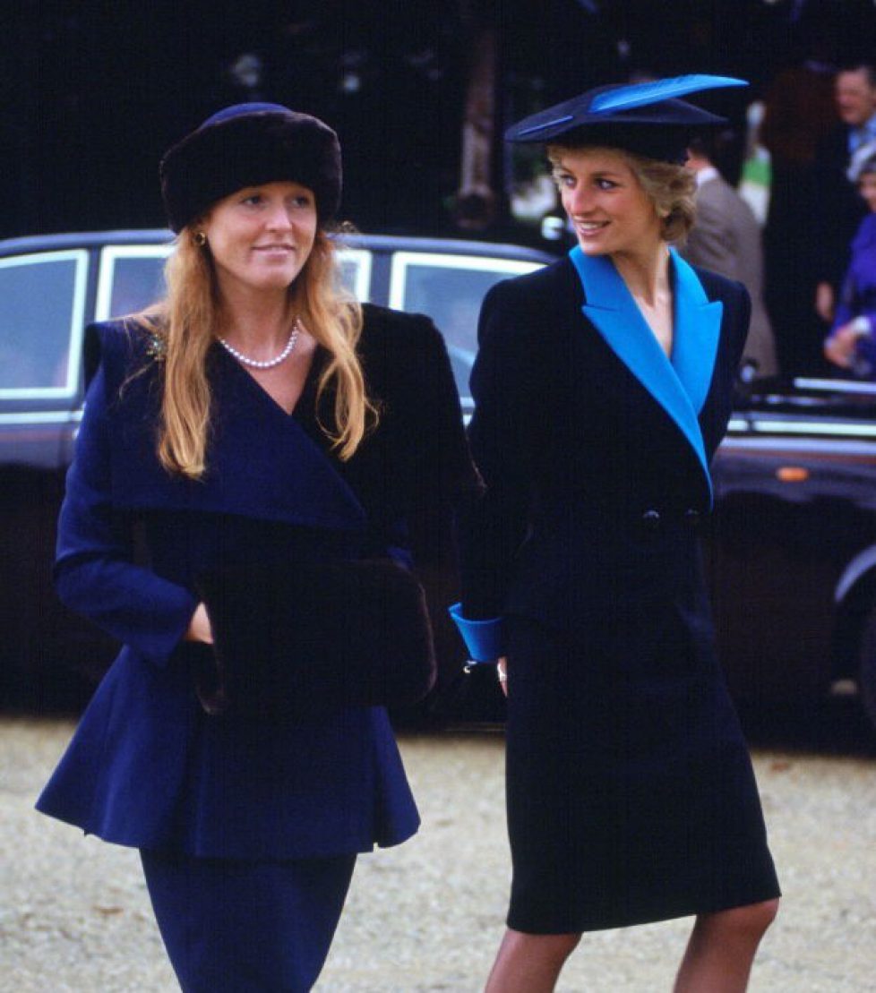 Princess Diana And Duchess Of York At Sandringham