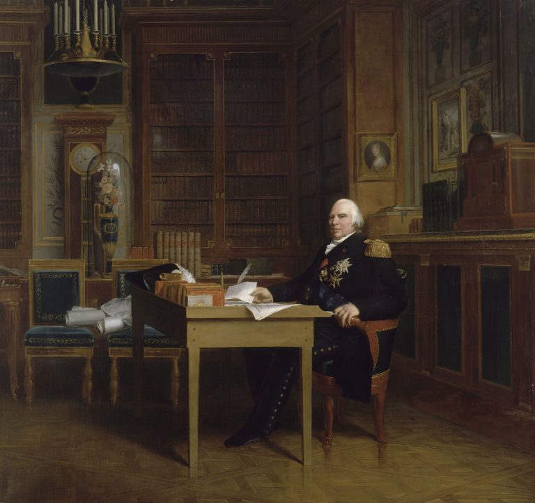 Louis XVIII dans son de travail aux Tuileries Noblesse & Royautés