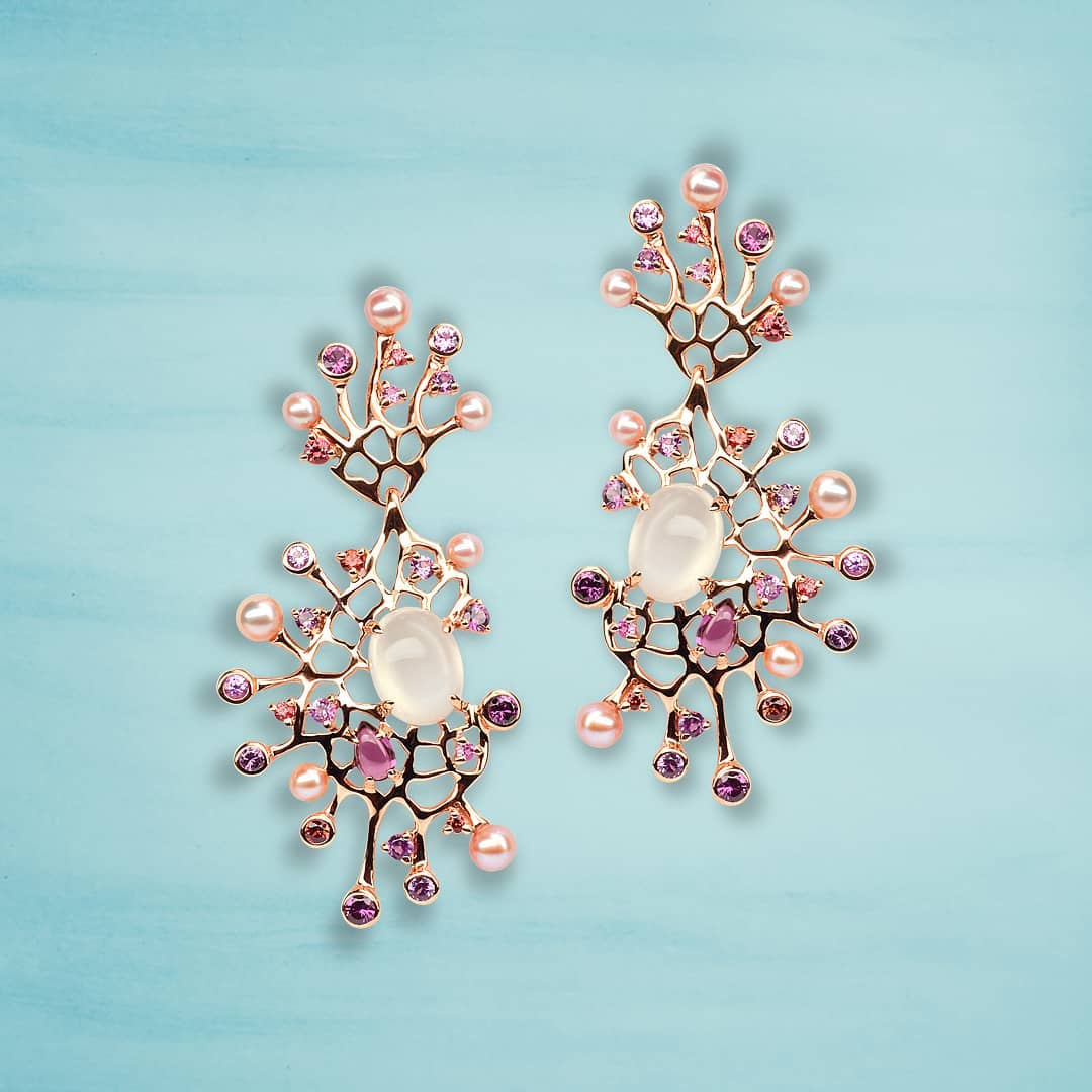 Boucles D'oreilles étoiles De Mer En Or 18 Carats - Occasion