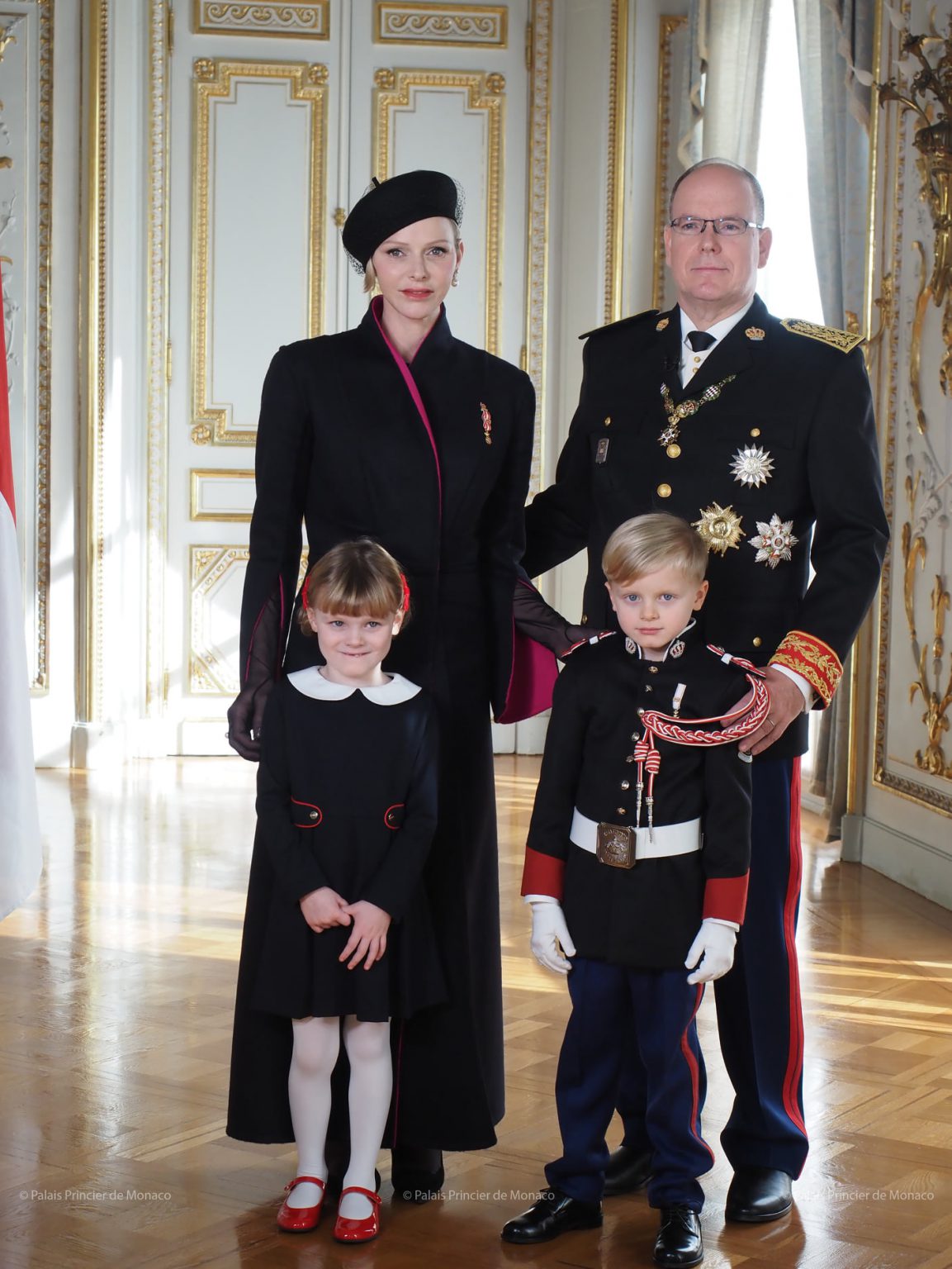 Portrait officiel du couple princier monégasque pour la Fête nationale