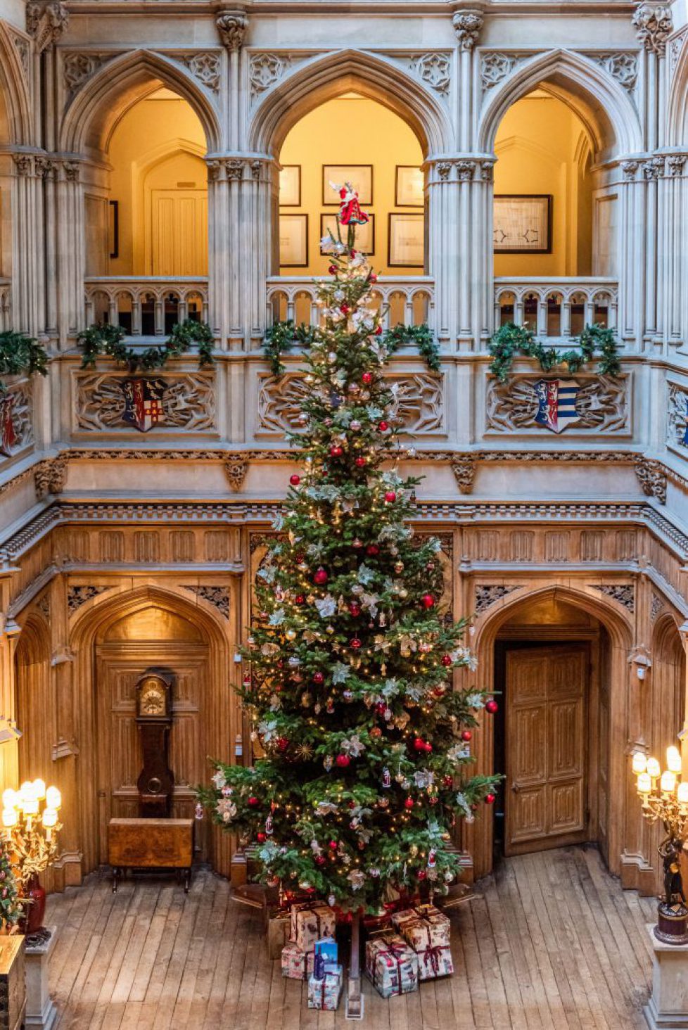 Christmas Tree at Highclere Castle, set of Downtown Abbey