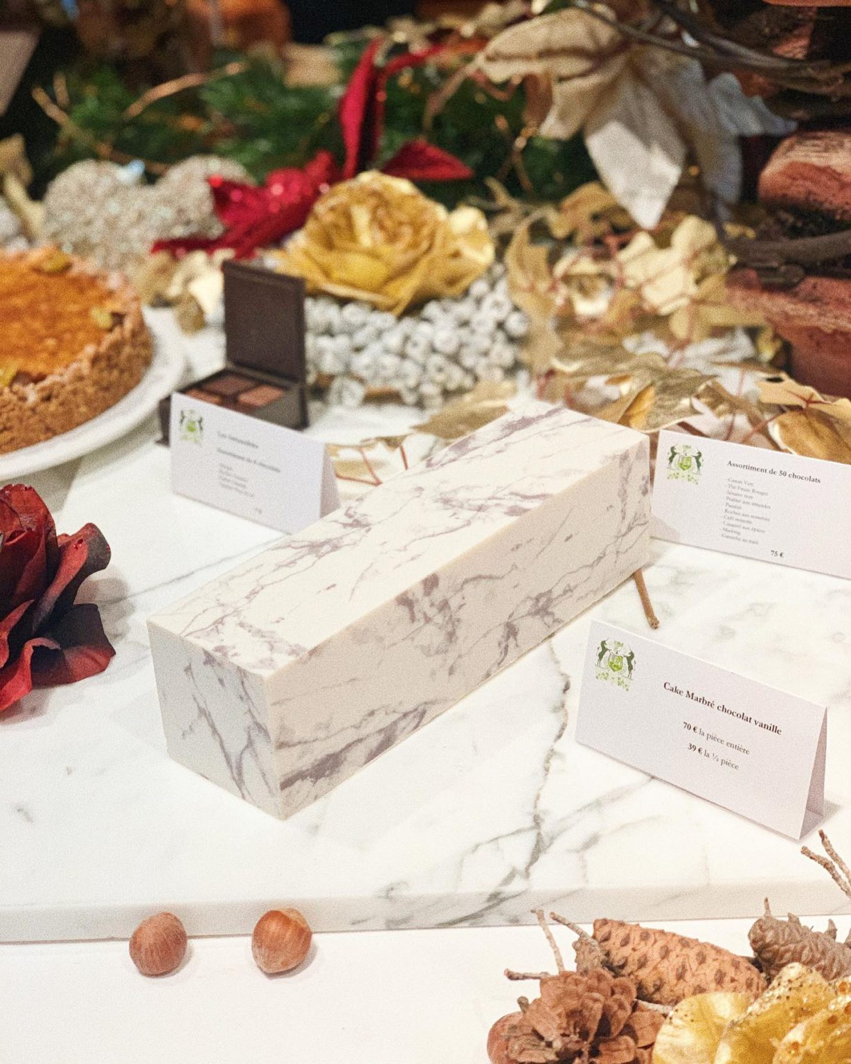 Cake marbré au chocolat vanille du Bristol Noblesse & Royautés