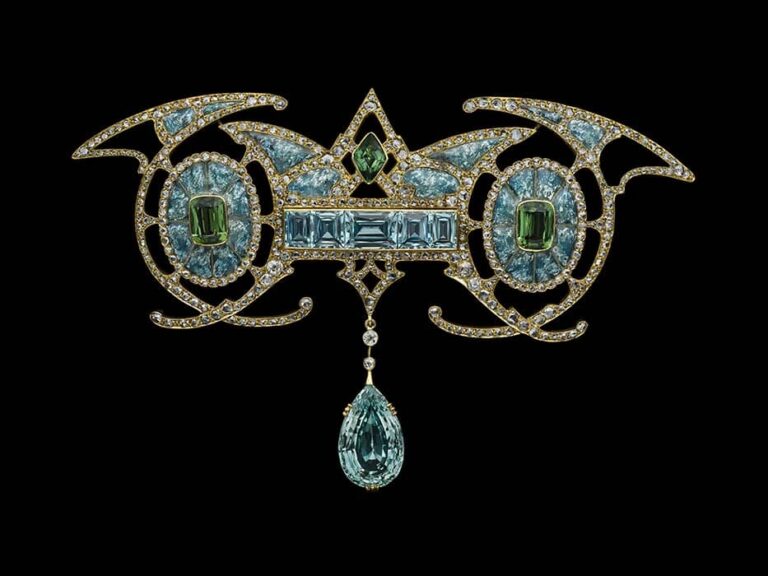 Broche Moderniste Fougère Signée Patrick FORQUY - Étain Argenté - État Comme Neuf
