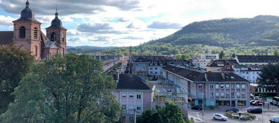 Saint-Die. le-centre-ville-reconstruit