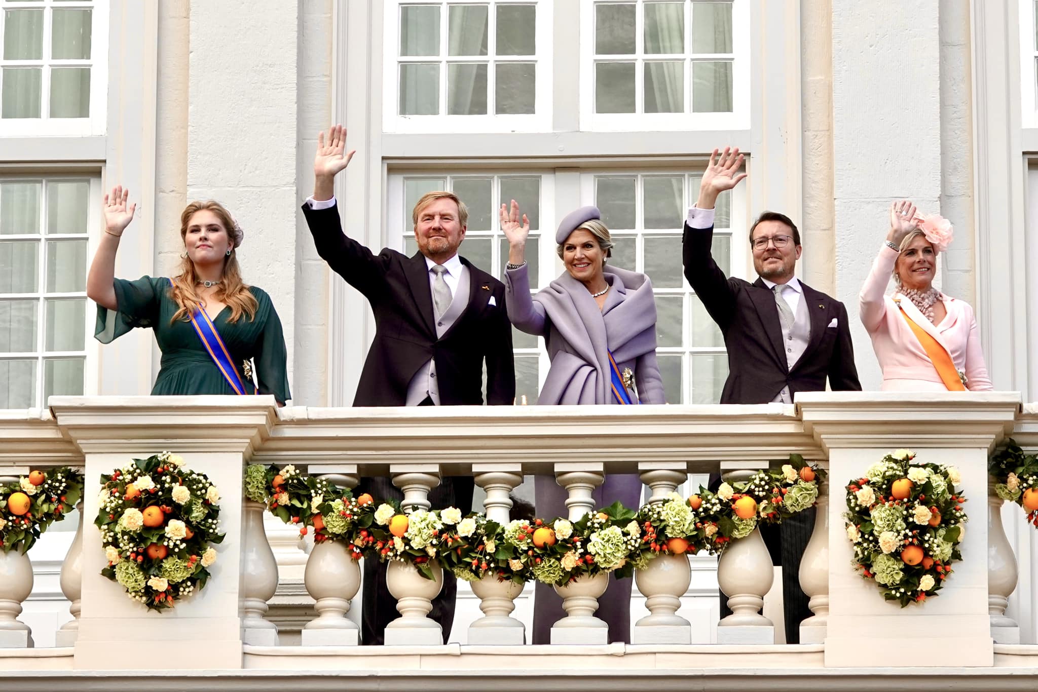 Prinsjesdag 2022 Prinsjesdag 2022 : la famille royale au balcon du Palais de Noordeinde