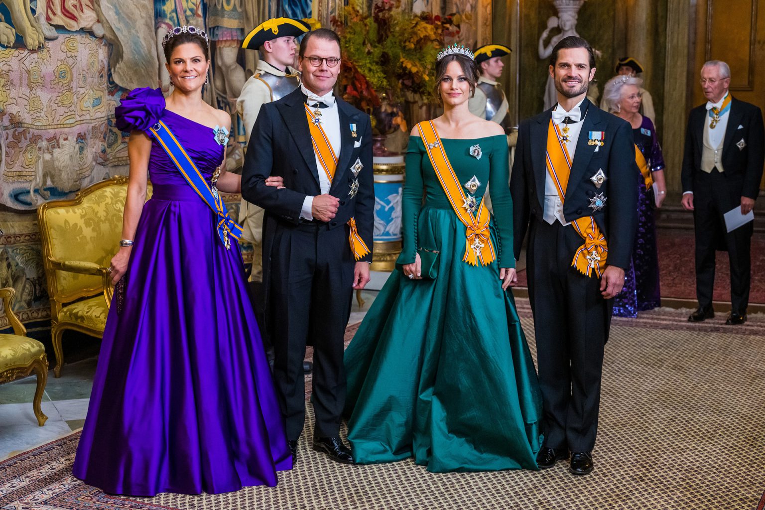 Dîner d’Etat pour la visite des souverains néerlandais en Suède