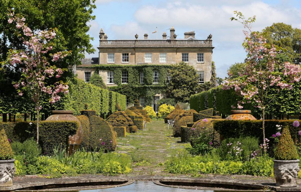 General view of the gardens at Highgrove House at the launch for the Coronation Meadows Initiative by the Prince of Wales.