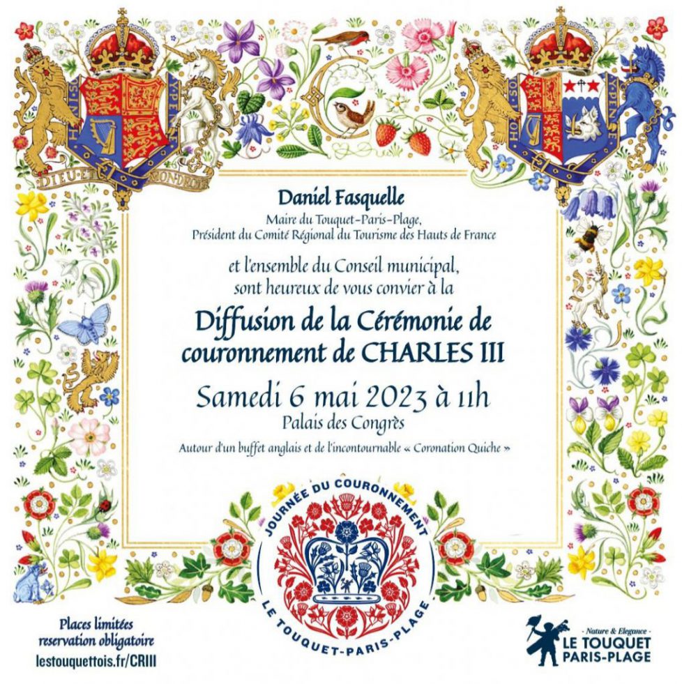 Invitation Retransmission couronnement Charles III