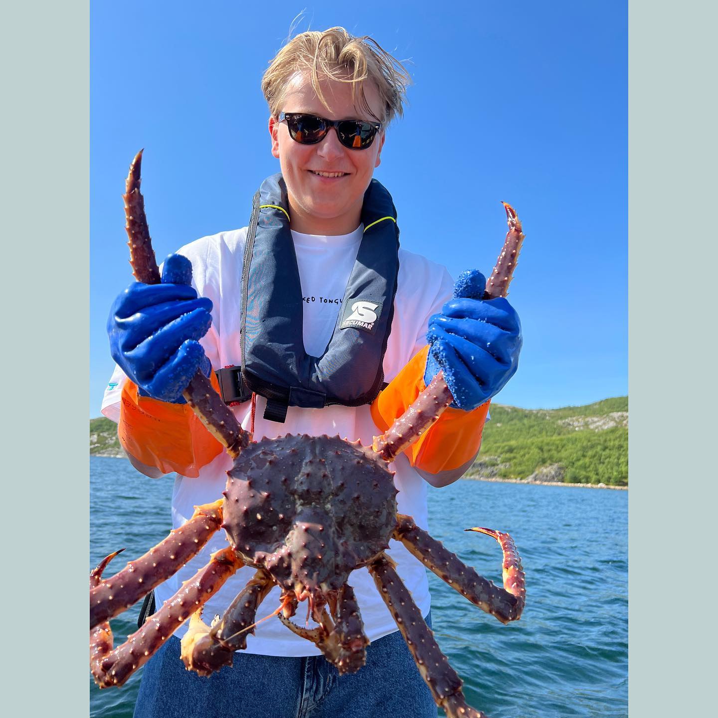 Sverre Magnus de Norvège pêche aux crabes Noblesse & Royautés