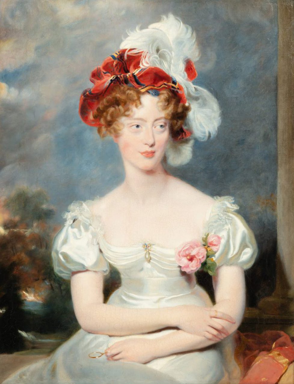 Dapres-Thomas-Lawrence-Portrait-de-Marie-Caroline-de-Bourbon-Sicile-duchesse-de-Berry-Huile-sur-toile-est.-5000-7000E