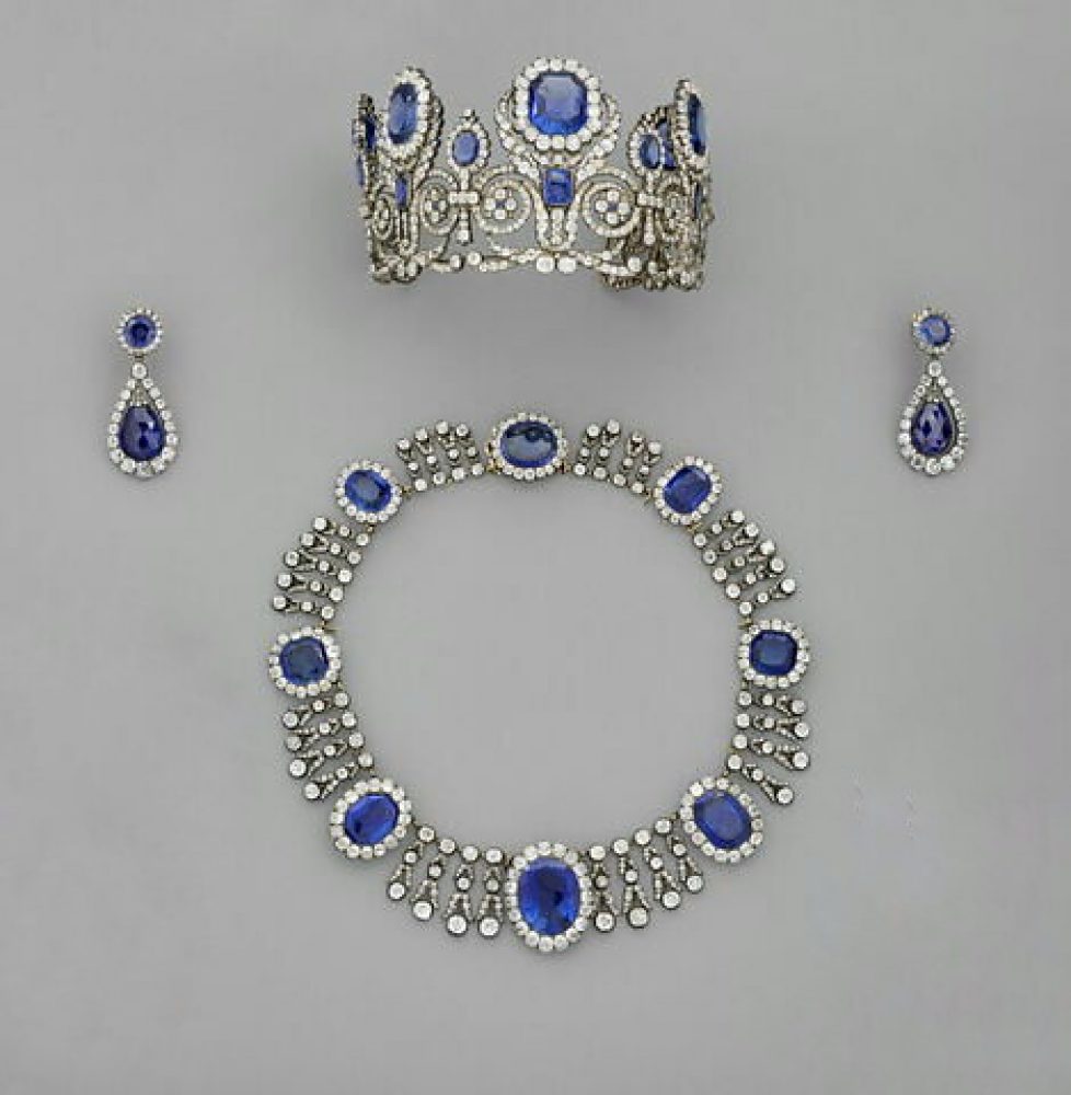 Diadème de la parure de la reine Marie-Amélie et de la Reine Hortense
