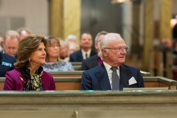 Queen Silvia of Sweden at anniversary concert at the Church of Finland
