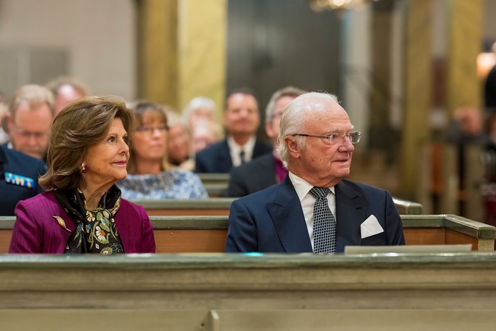 Queen Silvia of Sweden at anniversary concert at the Church of Finland