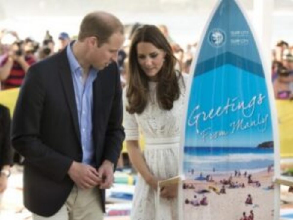 William et Catherine à Manly Beach