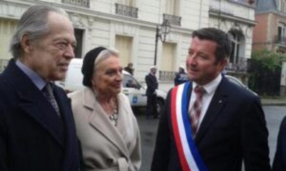 Le comte et la comtesse de Paris à Poissy