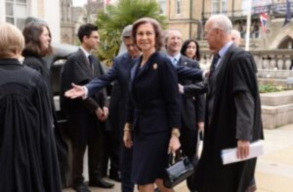 La reine d&rsquo;Espagne à Oxford