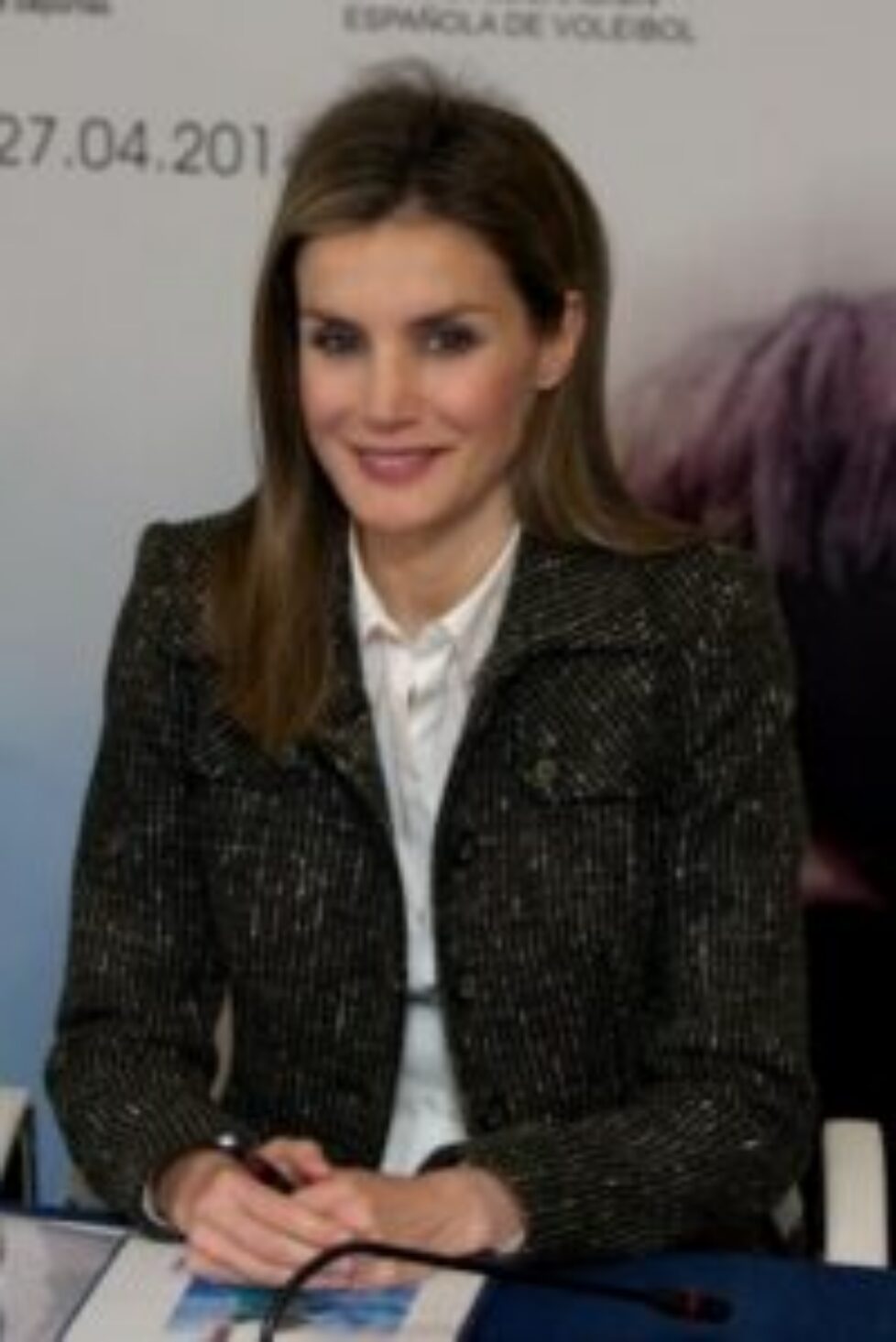 Letizia d&rsquo;Espagne à un match de volleyball