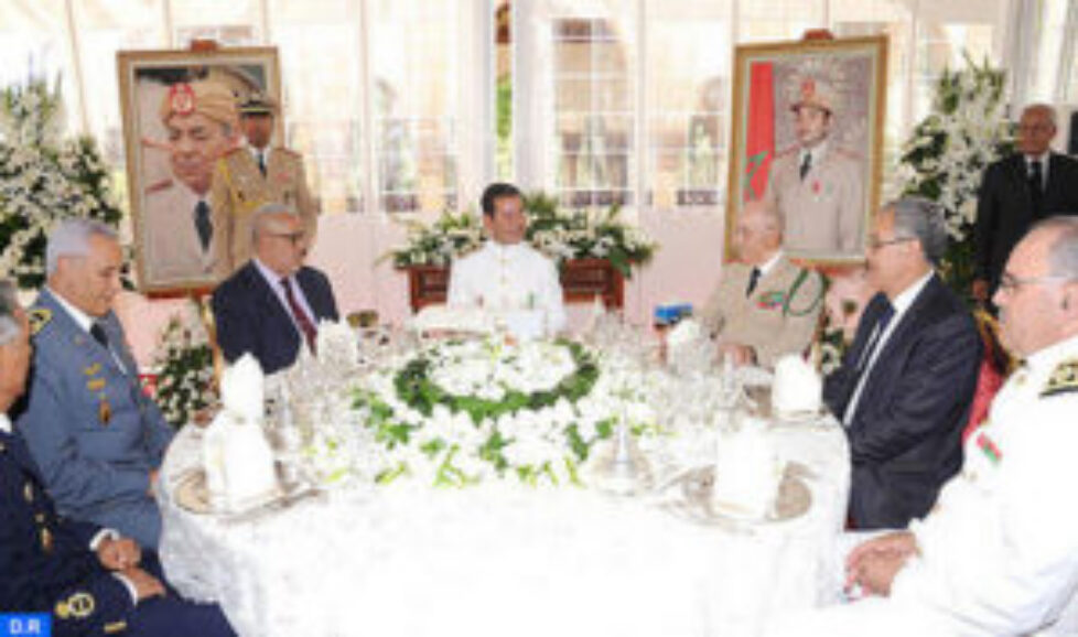 Moulay Rachid du Maroc aux 58 ans des forces armées royales