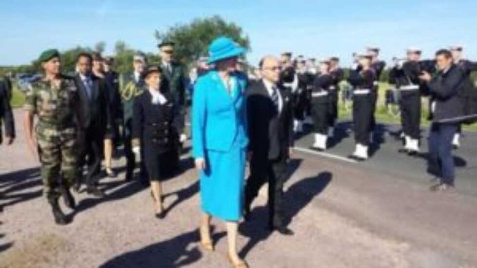 La reine de Danemark à Utah Beach