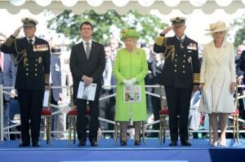 La famille royale britannique à Bayeux