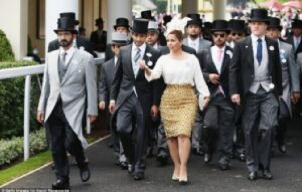 L&rsquo;émir de Dubaï et la princesse Haya de Jordanie à Ascot