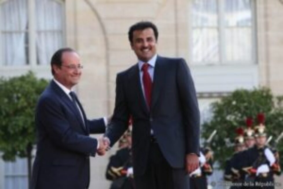 L&rsquo;émir du Qatar à l&rsquo;Elysée