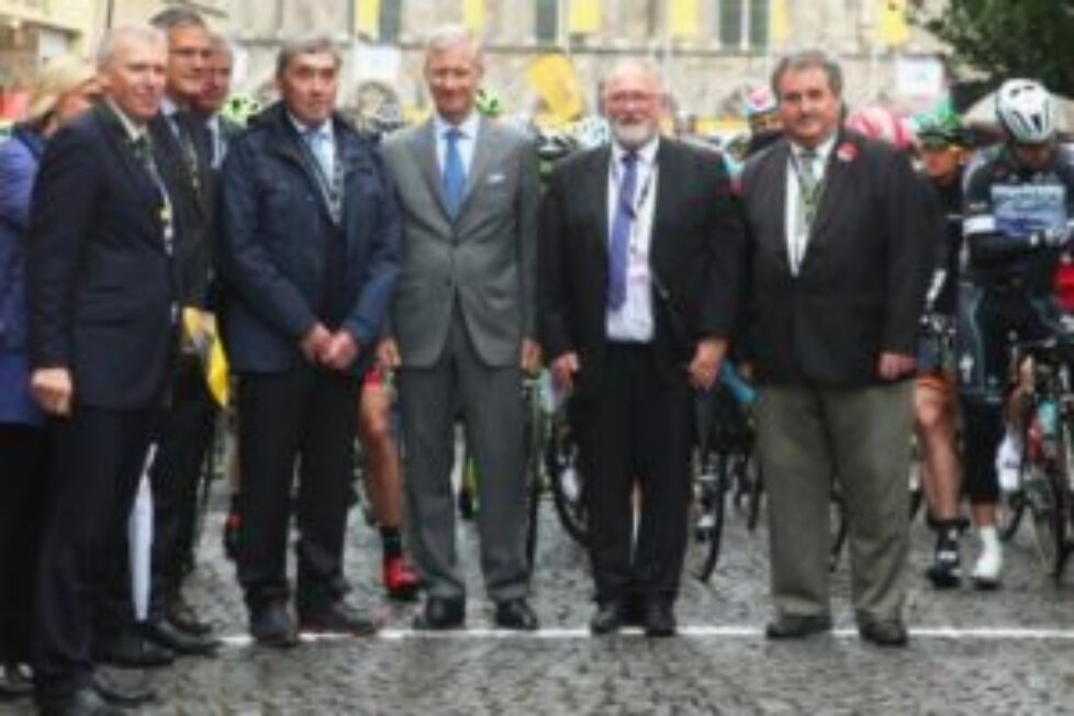 Le roi des Belges au départ du Tour de France à Ypres