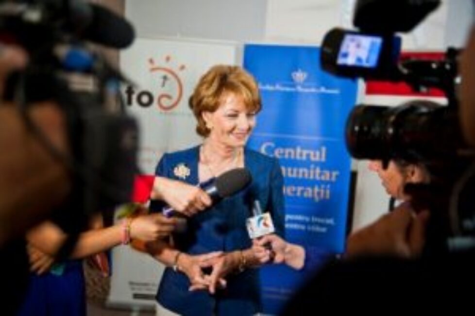 Margareta de Roumanie au tournoi « Tennis for people »