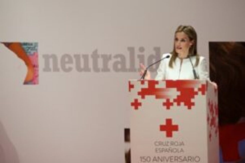 La reine d&rsquo;Espagne aux 150 ans de la Croix-Rouge