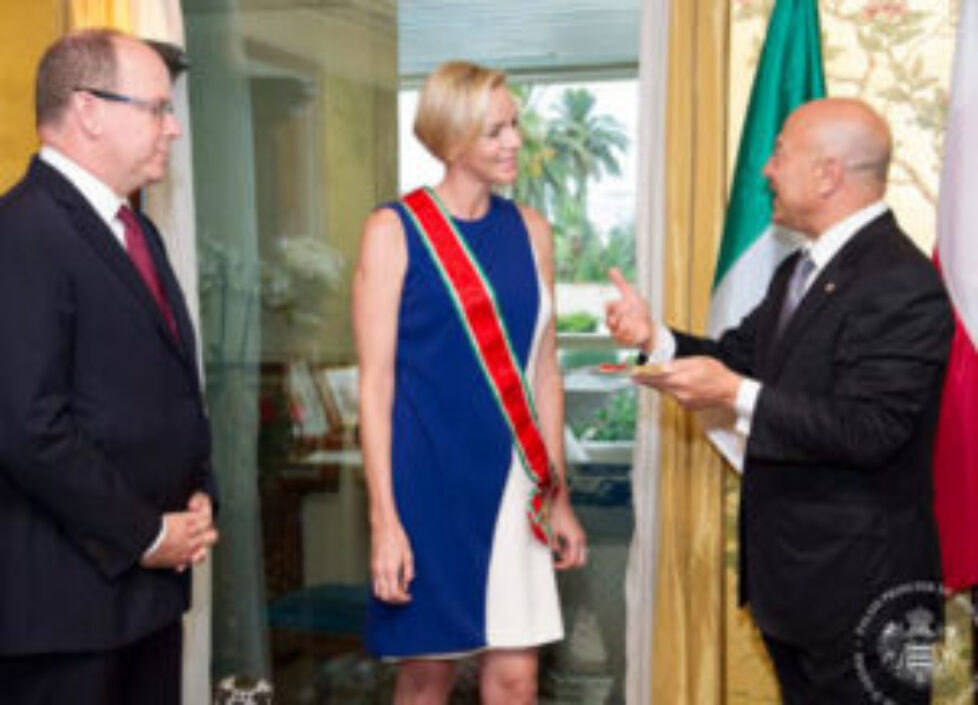 Charlène de Monaco reçoit l&rsquo;Ordre de la Stella d&rsquo;Italia
