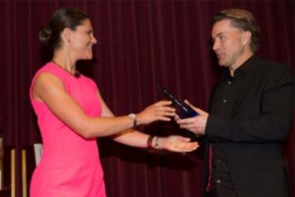 Victoria et Daniel de Suède à une remise de prix