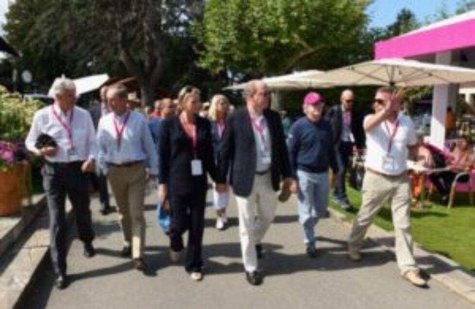Albert et Charlène de Monaco à Evian
