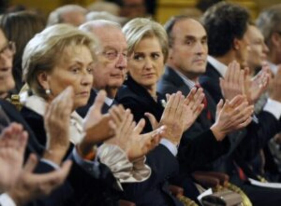 Belgium's Queen Paola King Albert II Princess Astrid and Prince Lorenz attend Christmas concert at Royal palace in Brussels