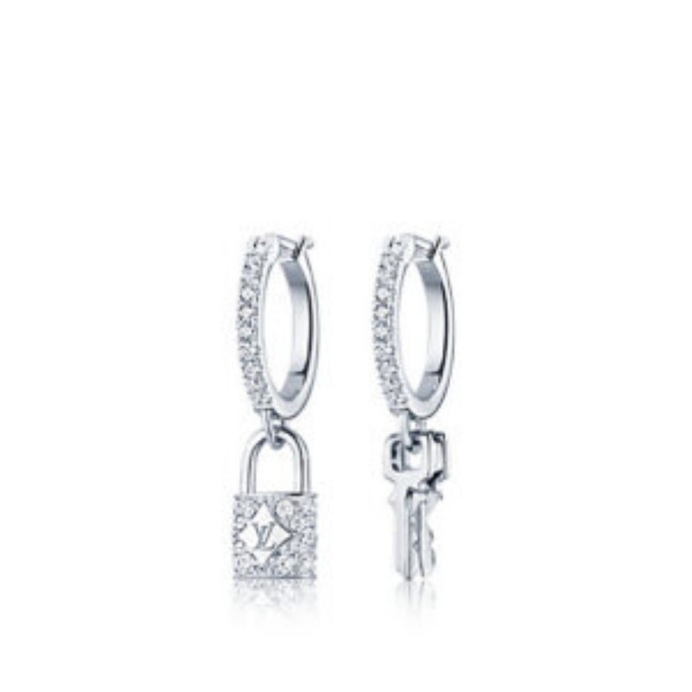 louis-vuitton-créoles-lockit-en-or-blanc-et-diamants-joaillerie--Q96340_PM2_Front view